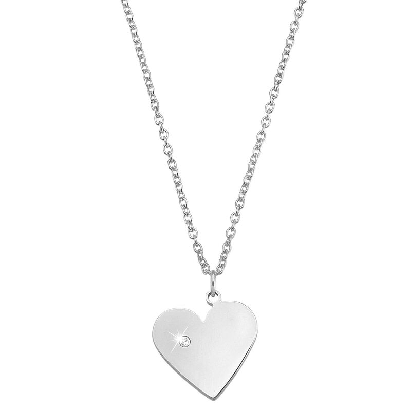 Girocollo cuore in acciaio e cristalli - Collane Donna | Stroili