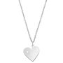 Girocollo cuore in acciaio e cristalli
