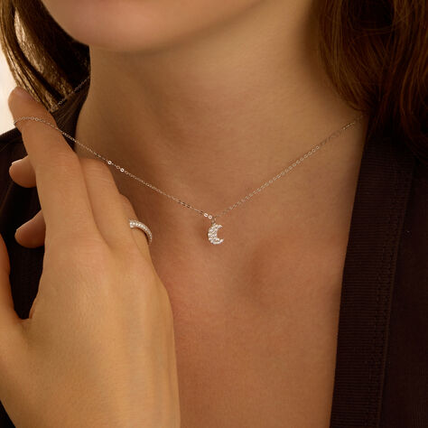 Collana Claire Oro Bianco Cubic Zirconia - Collane Donna | Stroili
