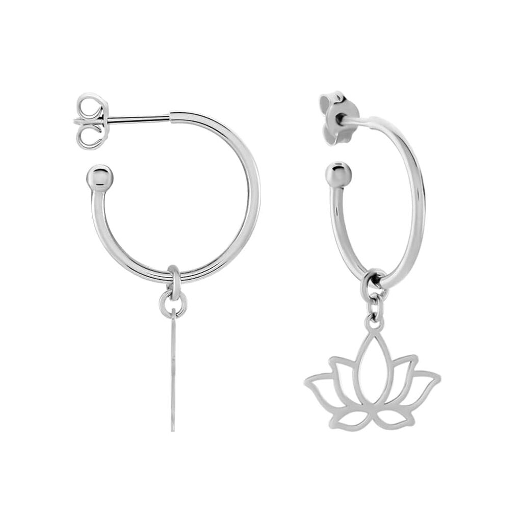 Orecchini A Cerchio Silver Collection Argento Rodiato - Orecchini a Cerchio Donna | Stroili