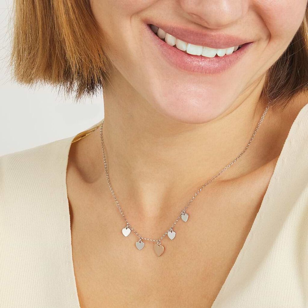 Collana Silver Collection Argento Bicolore Bianco / Rosa - Collane Donna | Stroili