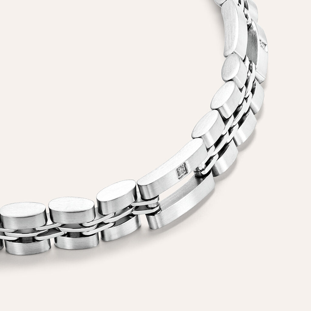 Bracciale Man Code Acciaio Cubic Zirconia - Bracciali Uomo | Stroili