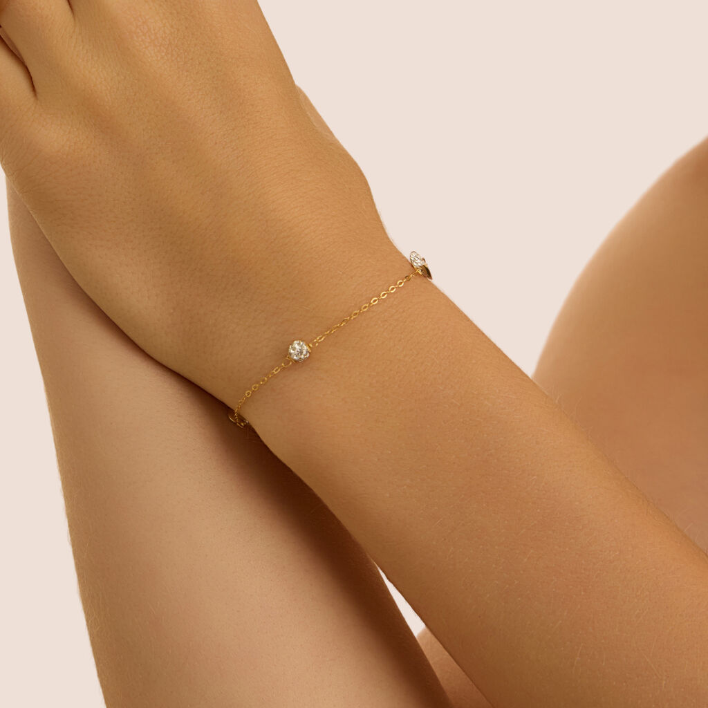 Bracciale Christelle Oro Giallo Cristallo