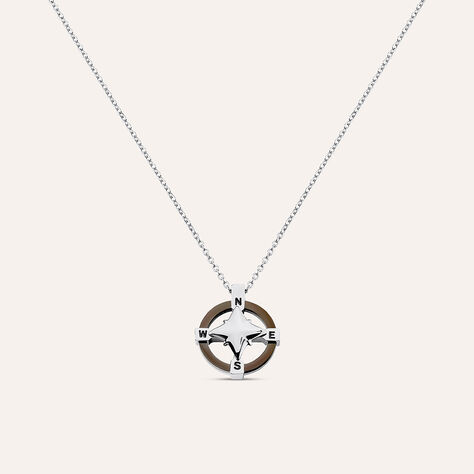 Collana Man Code Acciaio Bicolore Bianco / Nero - Collane Uomo | Stroili