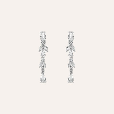Orecchini Pendenti Silver Elegance Argento Rodiato Cubic Zirconia - Orecchini Pendenti Donna | Stroili
