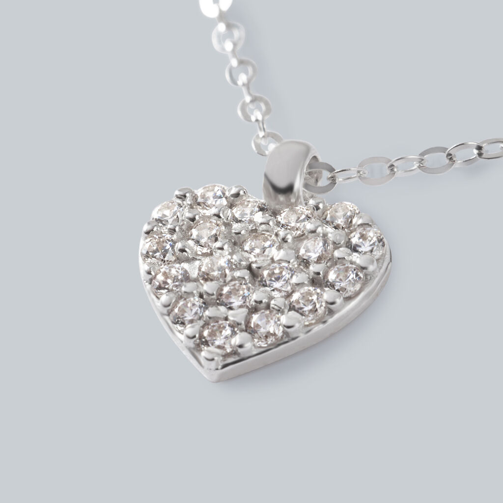 Collana Claire Oro Bianco Cubic Zirconia - Collane Donna | Stroili