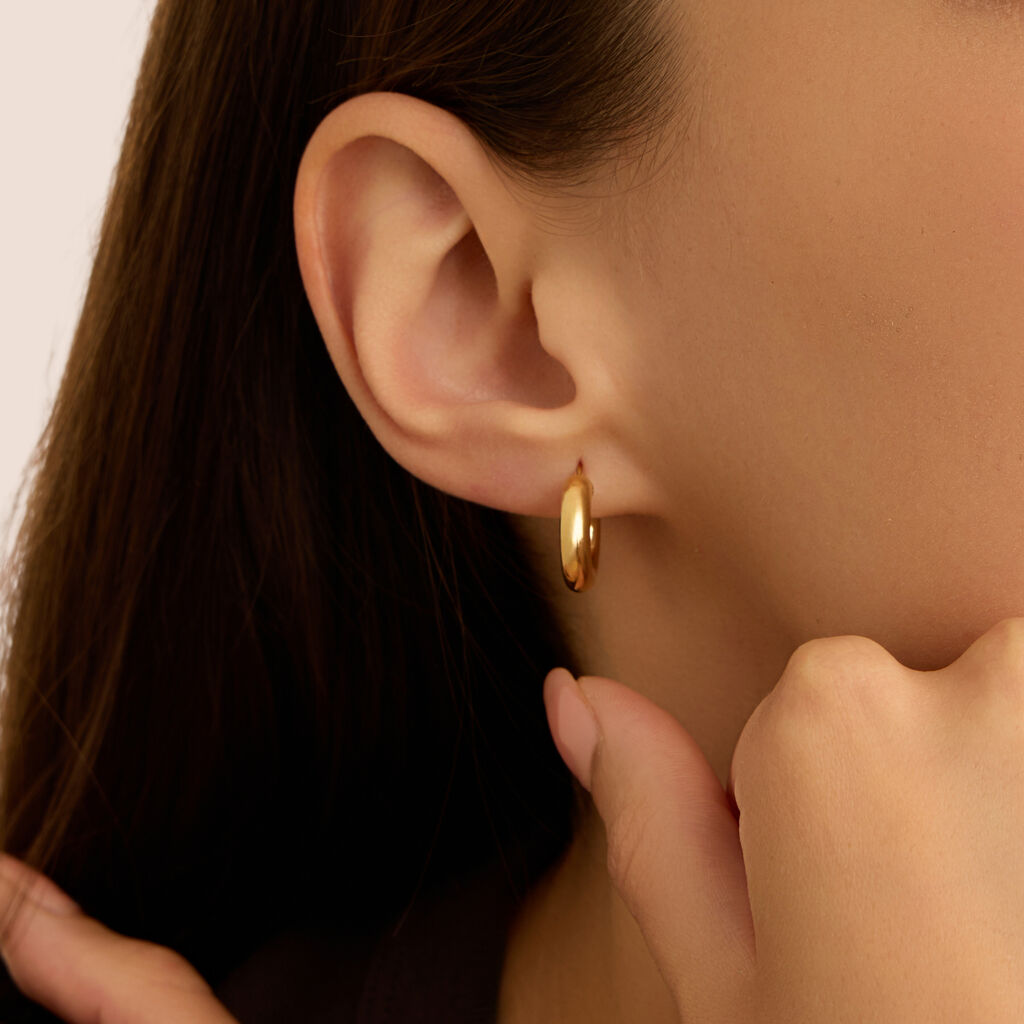 Orecchini A Cerchio Toujours Oro Giallo - Orecchini a Cerchio Donna | Stroili