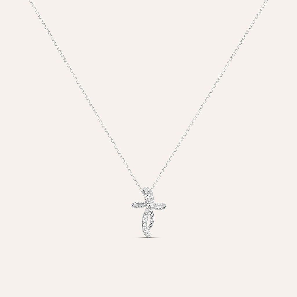 Collana Sophia Oro Bianco Diamante