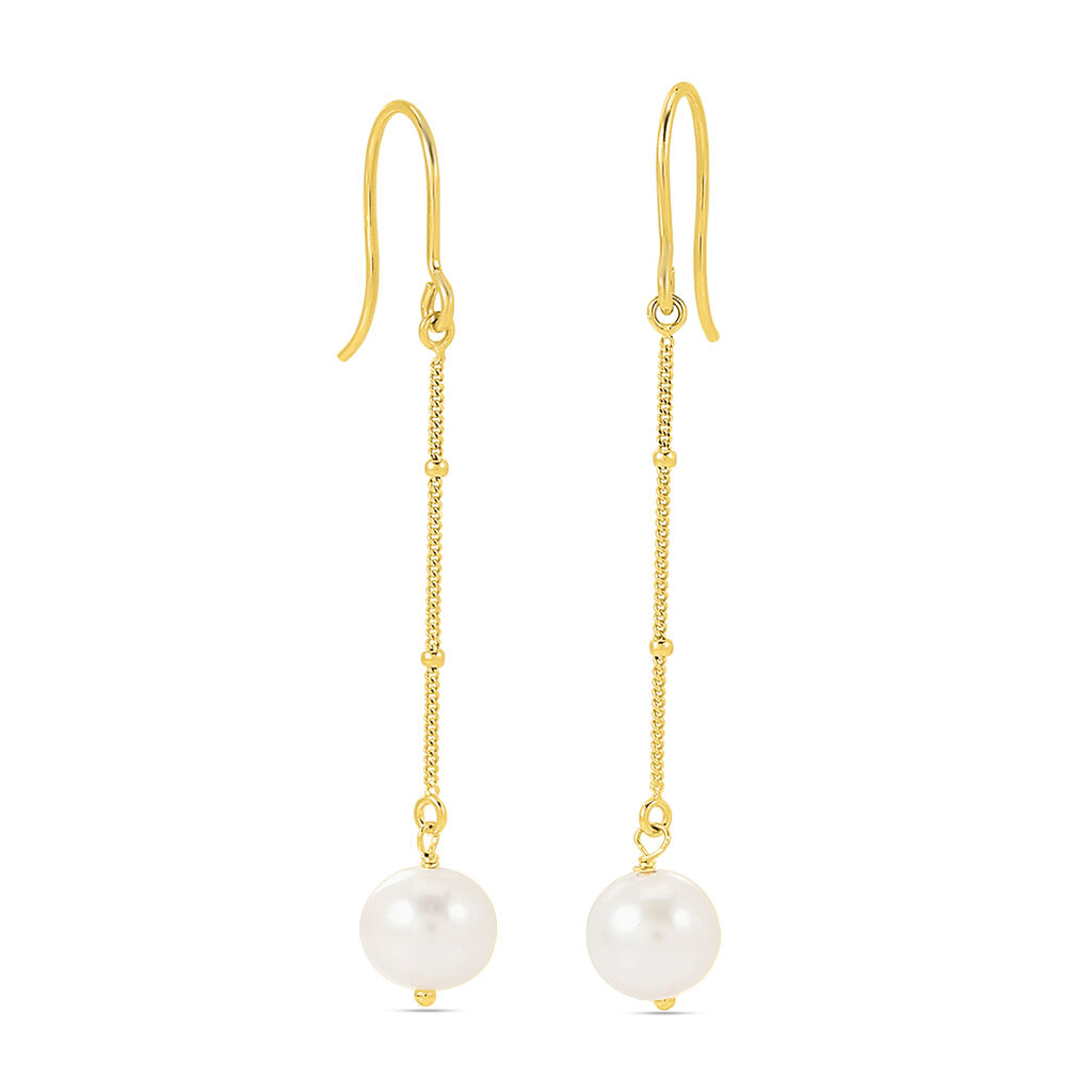 Orecchini Pendenti Gabrielle Oro Giallo Perla D'Acqua Dolce - Orecchini Pendenti Donna | Stroili