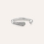 Anello Contrarie Silver Shine Argento Rodiato Cubic Zirconia