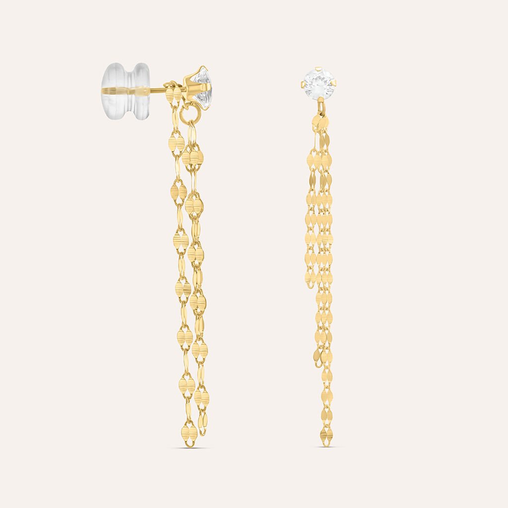 Orecchini Creoli Giardino Incantato - Fogliame Reale - Oro Giallo E - Foto 8