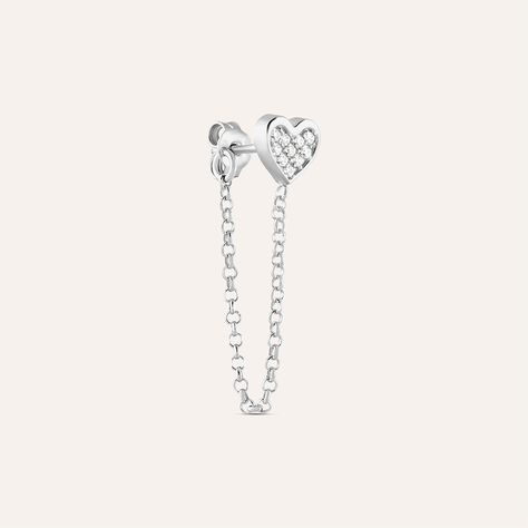 Mono Orecchino Pendente Silver Moments Argento Rodiato Cubic Zirconia - Mono Orecchino Donna | Stroili