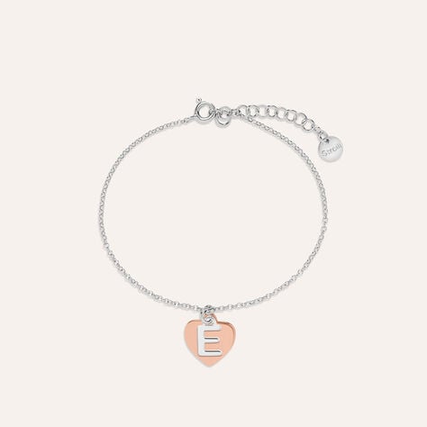 Bracciale Silver Collection Argento Bicolore Bianco / Rosa - Bracciali con Incisione Donna | Stroili