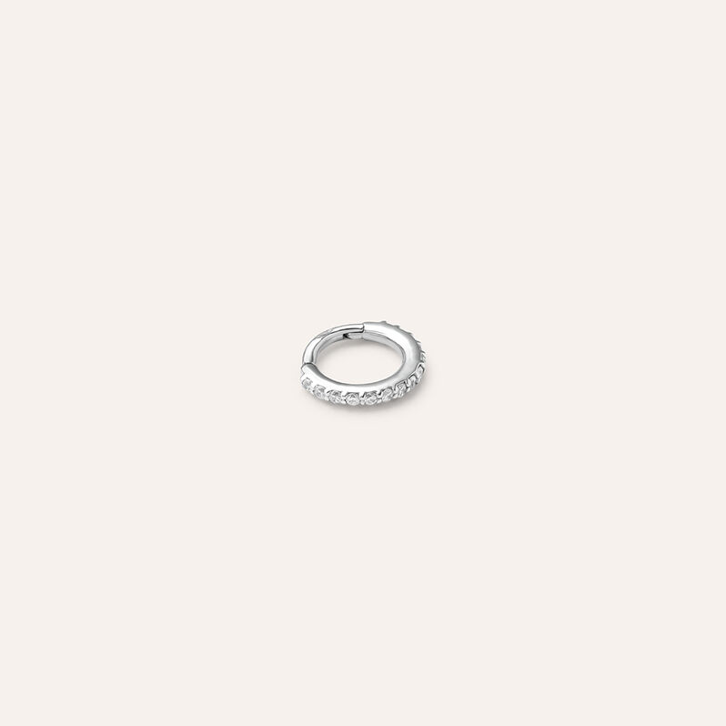 Piercing Orecchio Tragus Helix Bon Ton Oro Bianco Cubic Zirconia - Piercing Orecchio Donna | Stroili