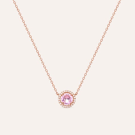 Collana Punto Luce Silver Rainbow Argento Rosa Cubic Zirconia - Collane Punto Luce Donna | Stroili