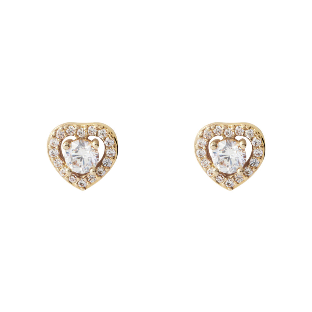 Orecchini Lobo Golden Dream Placcato Oro Giallo Cubic Zirconia - Orecchini a Lobo Donna | Stroili