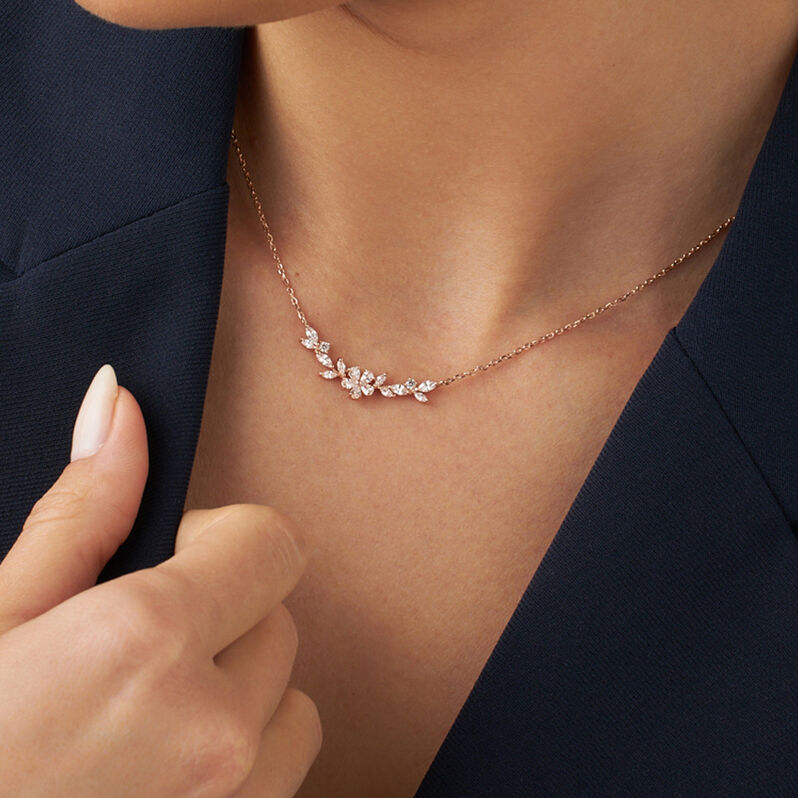 Collana Silver Elegance Argento Rosa Cubic Zirconia - Collane Donna | Stroili