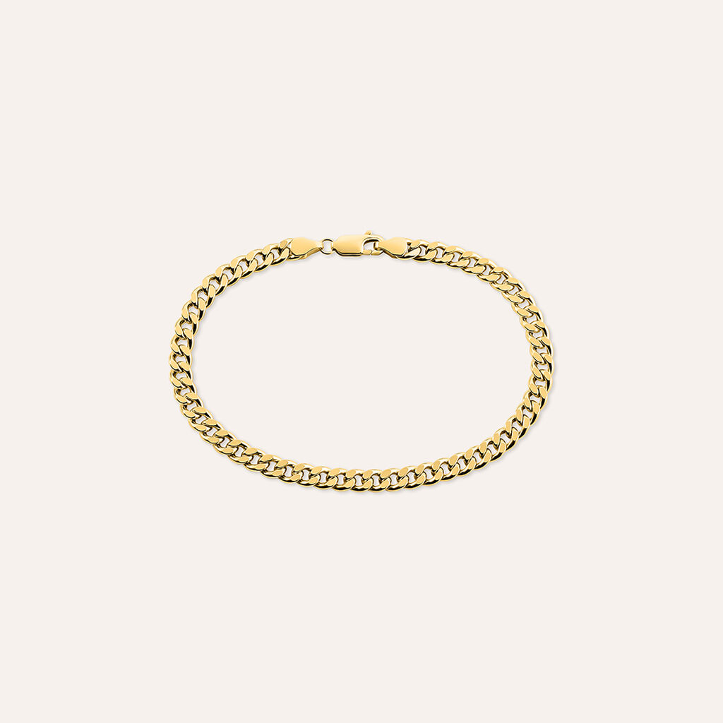 Bracciale Catena Oro Uomo Oro Giallo