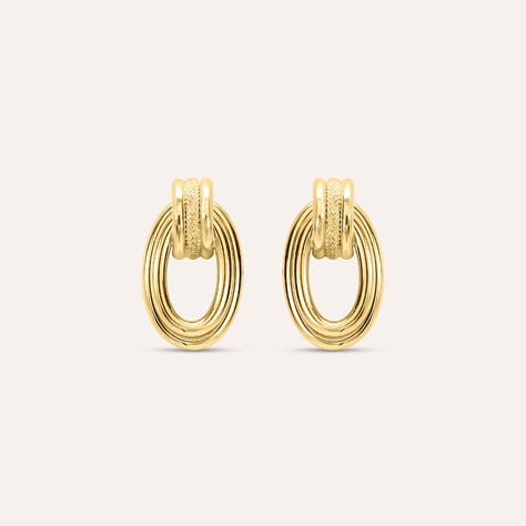 Orecchini Lobo Gold Essence Oro Giallo - Orecchini a Lobo Donna | Stroili