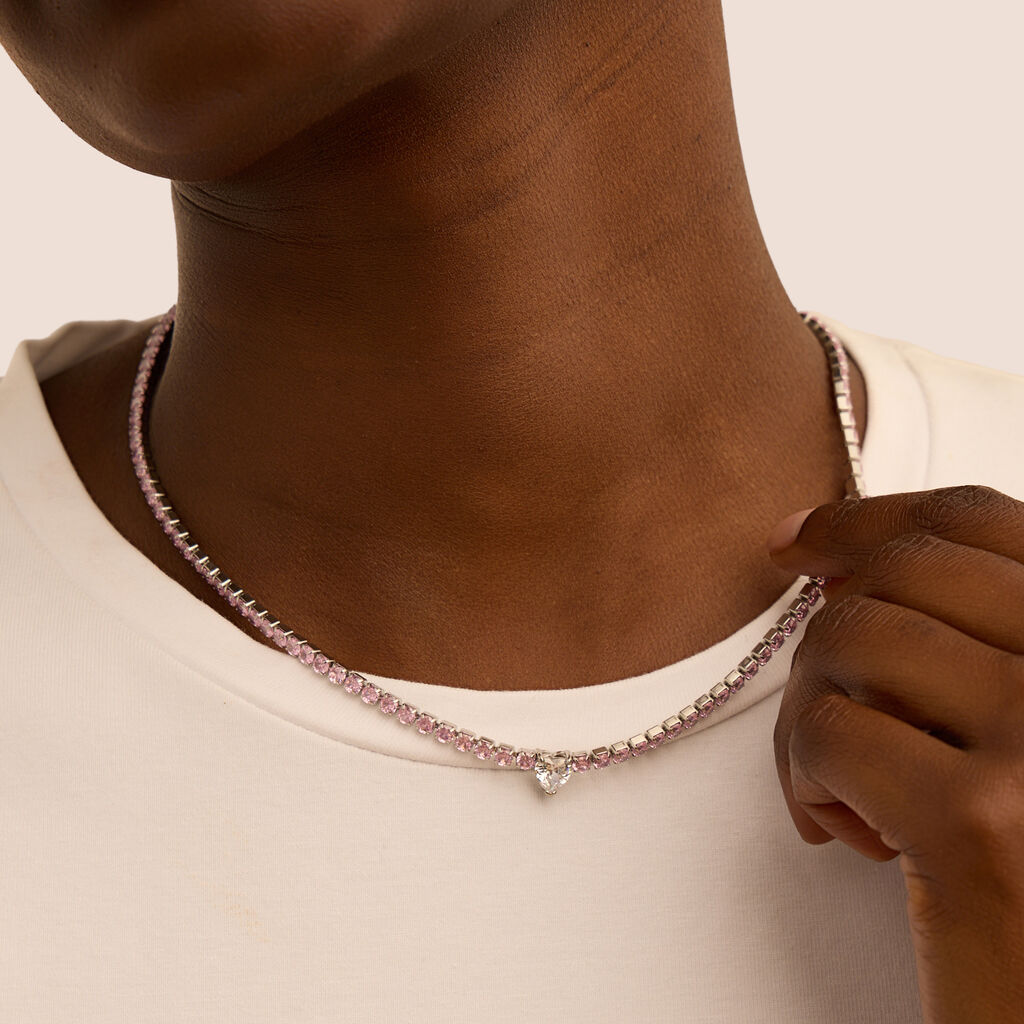 Collana Tennis Lady Chic Acciaio Cristallo - Collane Tennis Donna | Stroili