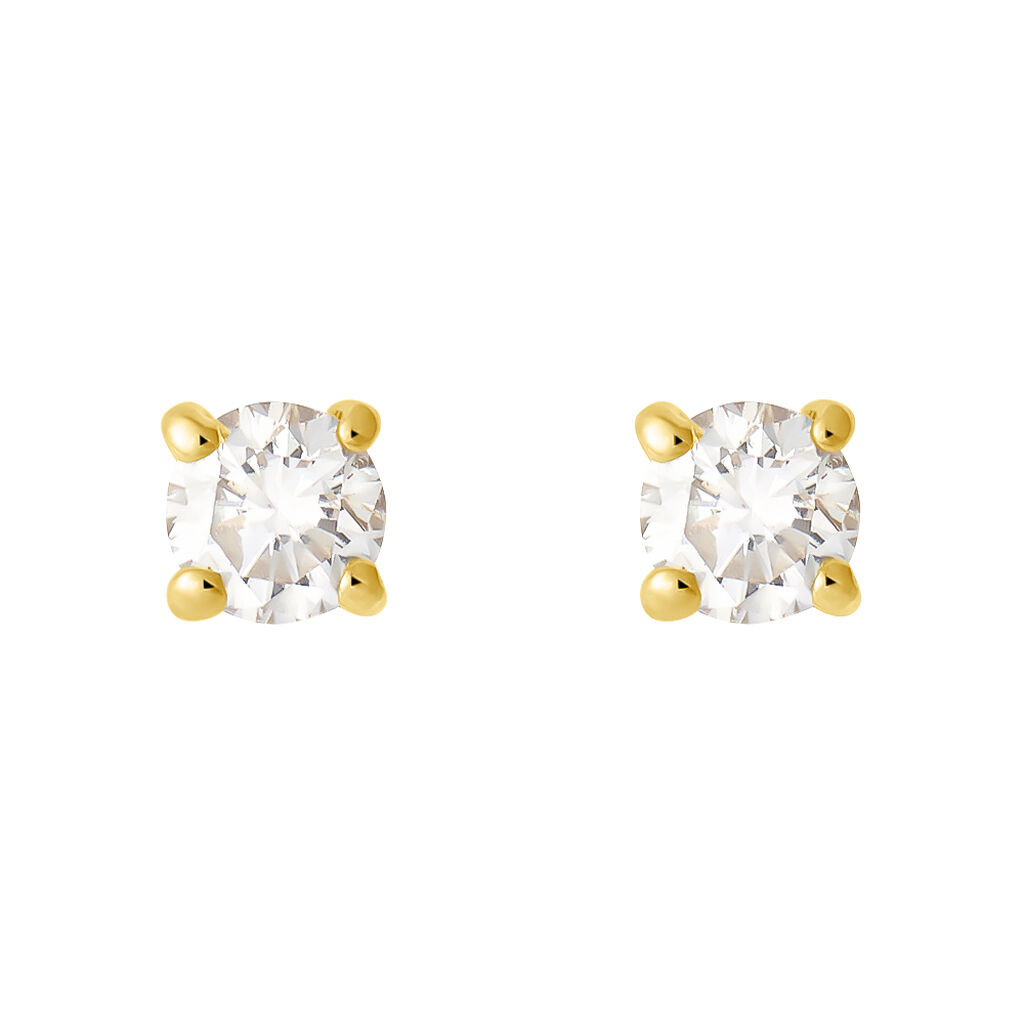 Orecchini Lobo Punto Luce Grace Oro Giallo Diamante