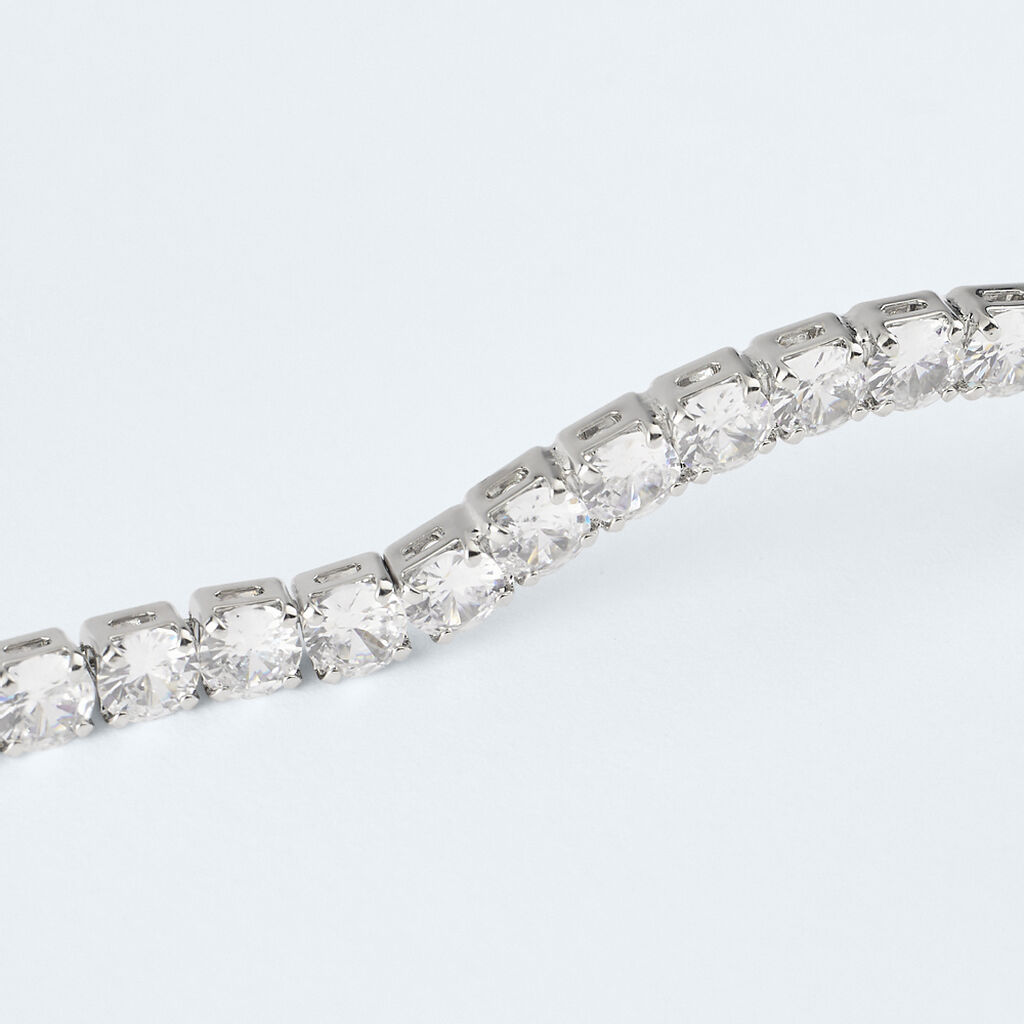 Catena con strass con base in argento, collana universale, girocollo con strass, cordoncino con strass scintillanti, cordino scintillante, cordoncini di cristallo - Italia