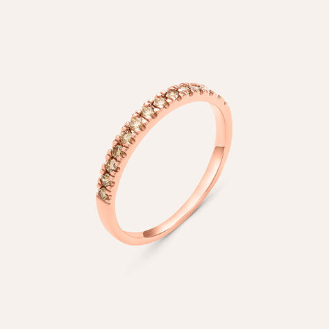 Anello Semi-eternity Sophia Oro Rosa Diamante - Anelli con Pietre Donna | Stroili