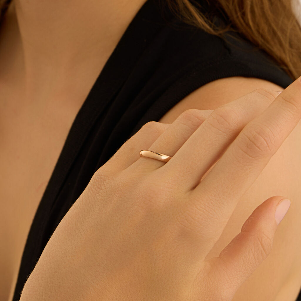 Fede Comoda 3 mm Oro Rosa