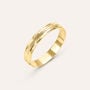 Fede Classica Diamantata 3 mm Oro Giallo