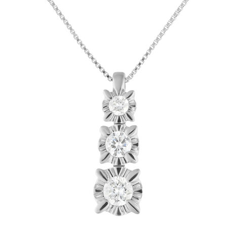 Collana Trilogy Diamazing Oro Bianco Diamante - Collane Donna | Stroili