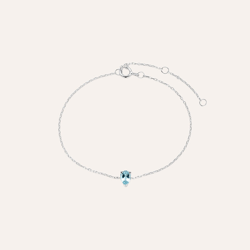 Bracciale Punto Luce Am&eacute;lie Oro Bianco Topazio - Bracciali Donna | Stroili