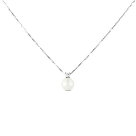 Collana Silver Pearls Argento Rodiato Perla sintentica Cubic Zirconia - Collane Donna | Stroili