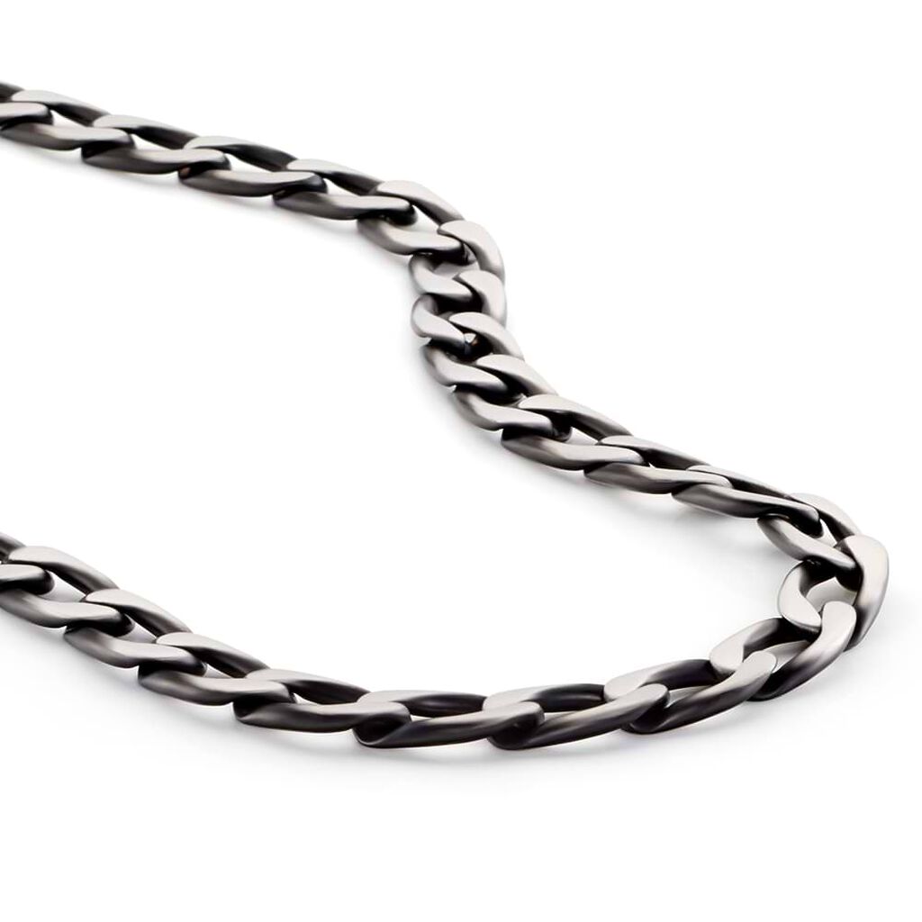 Catena Man Code Acciaio Nero - Collane Catena Uomo | Stroili