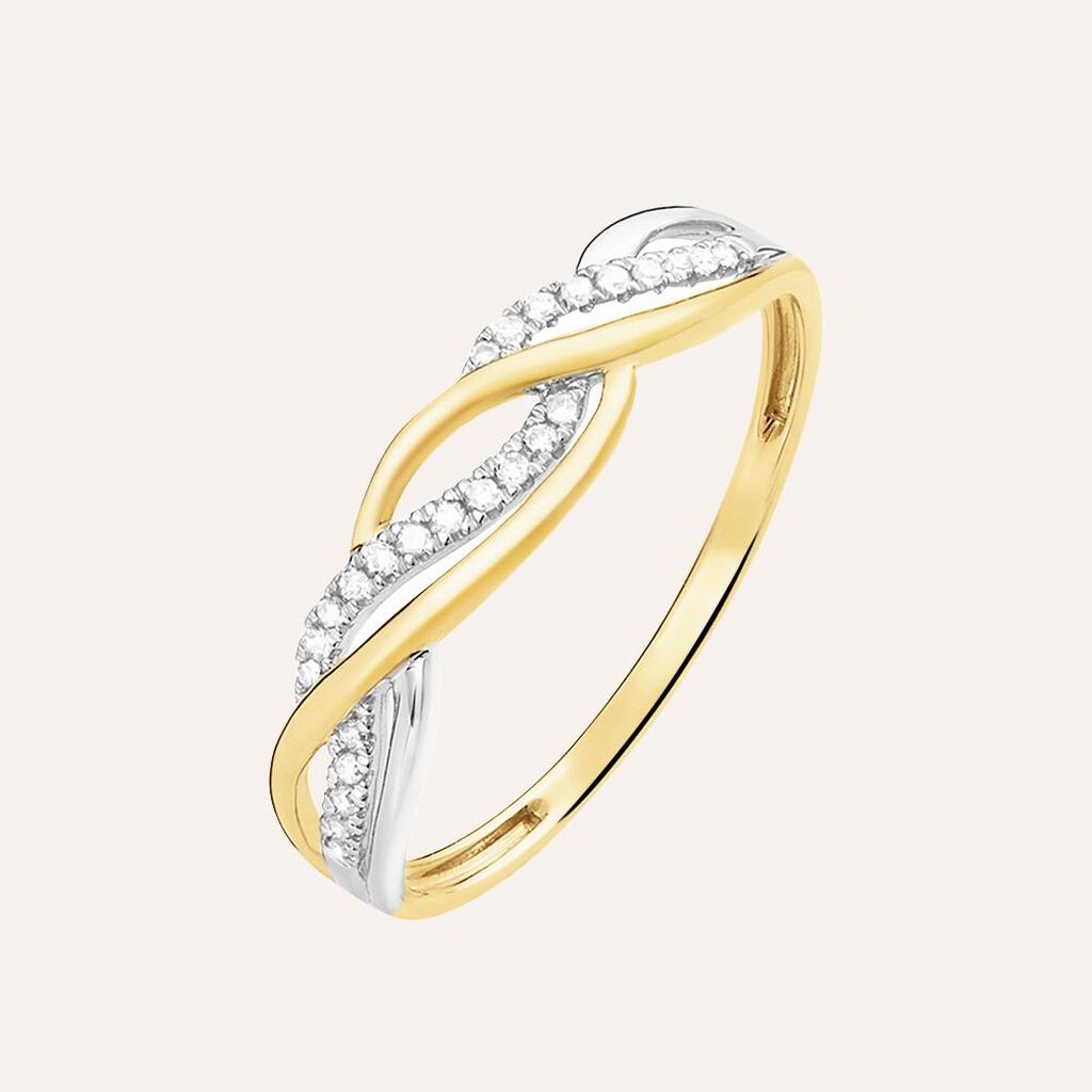 Anello Fascia Sophia Oro Giallo Diamante