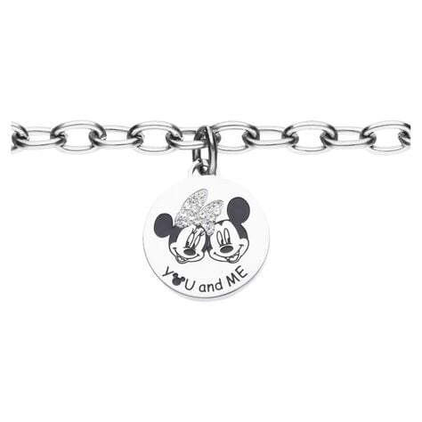 Bracciale Lady Message Acciaio Disney e Cristalli - Bracciali Donna | Stroili