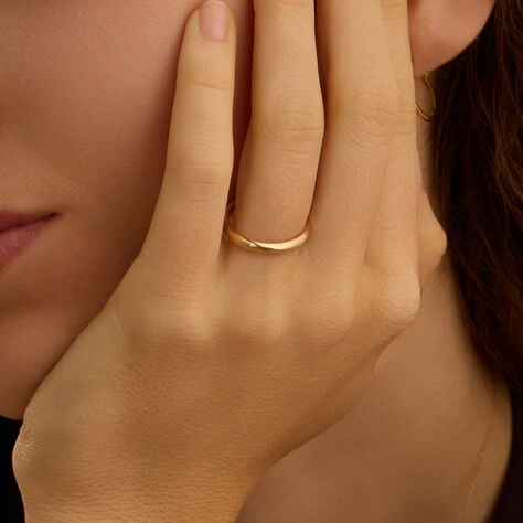 Fede Francesina 2.5 mm Oro Giallo - Anelli con Incisione Unisex | Stroili