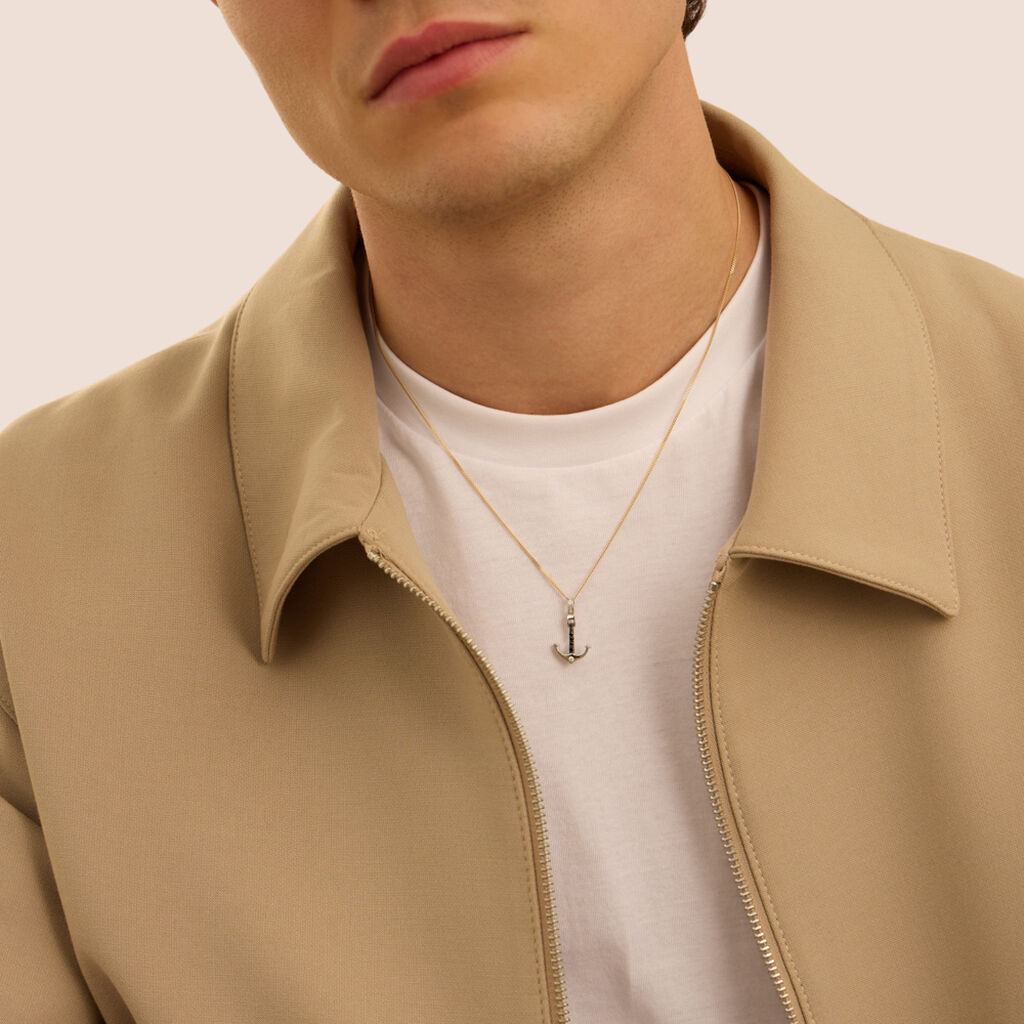 Pendente L'homme Diamant Oro Bianco Diamante