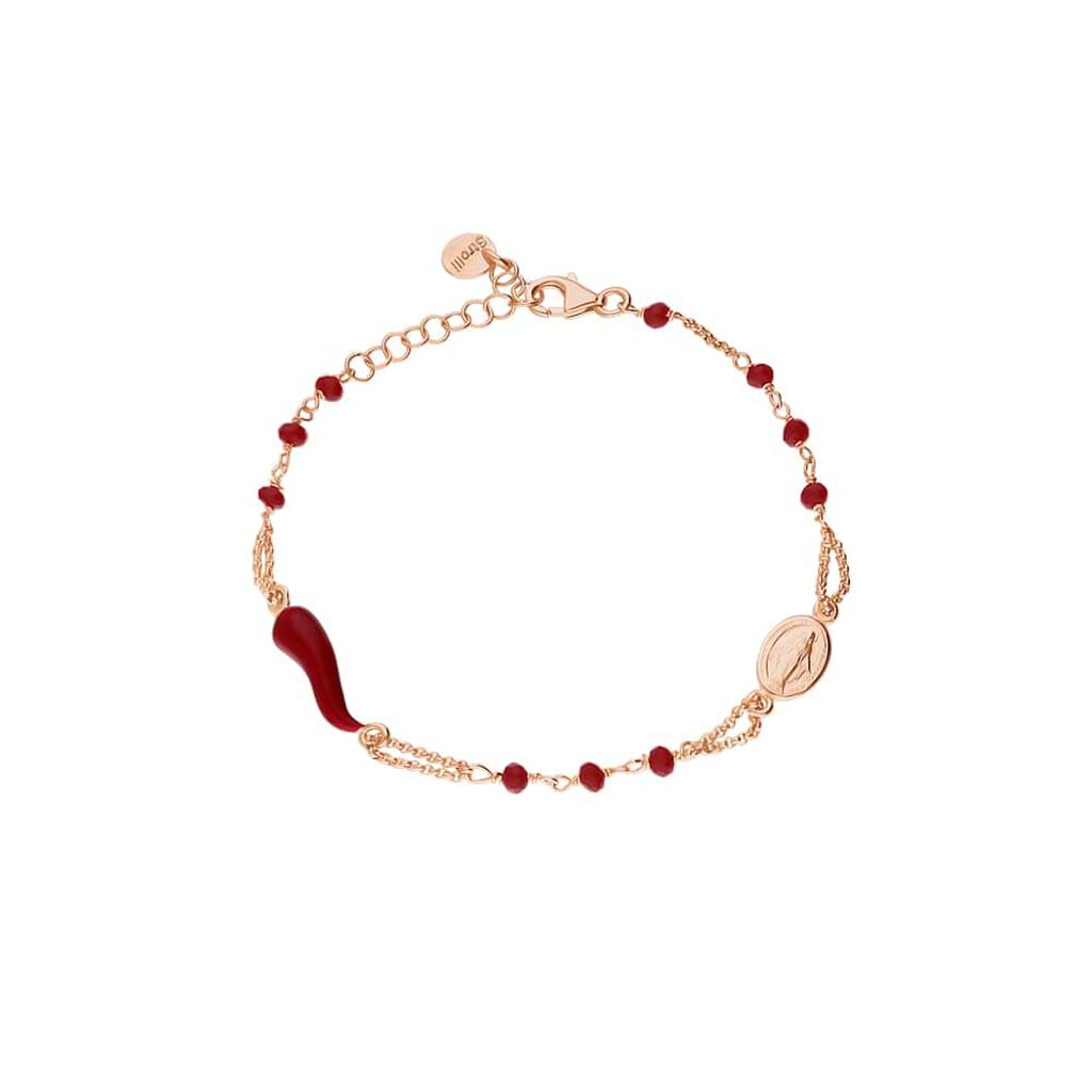 Bracciale Rosario Silver Soul Argento Rosa Cristallo - Bracciali con Rosario Donna | Stroili