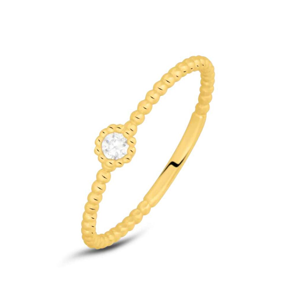 Anello Solitario Claire Oro Giallo Cubic Zirconia - Anelli con Pietre Donna | Stroili