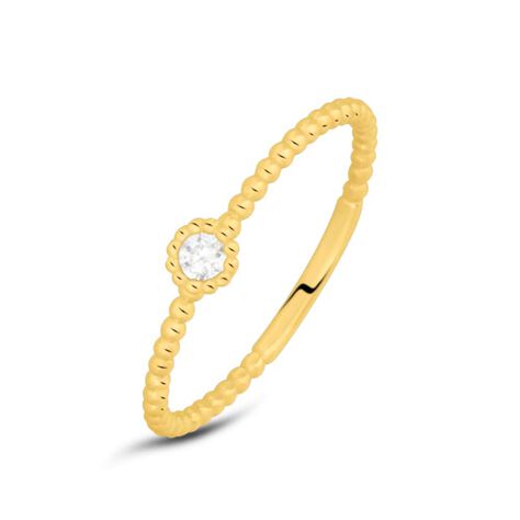 Anello Solitario Claire Oro Giallo Cubic Zirconia - Anelli con Pietre Donna | Stroili