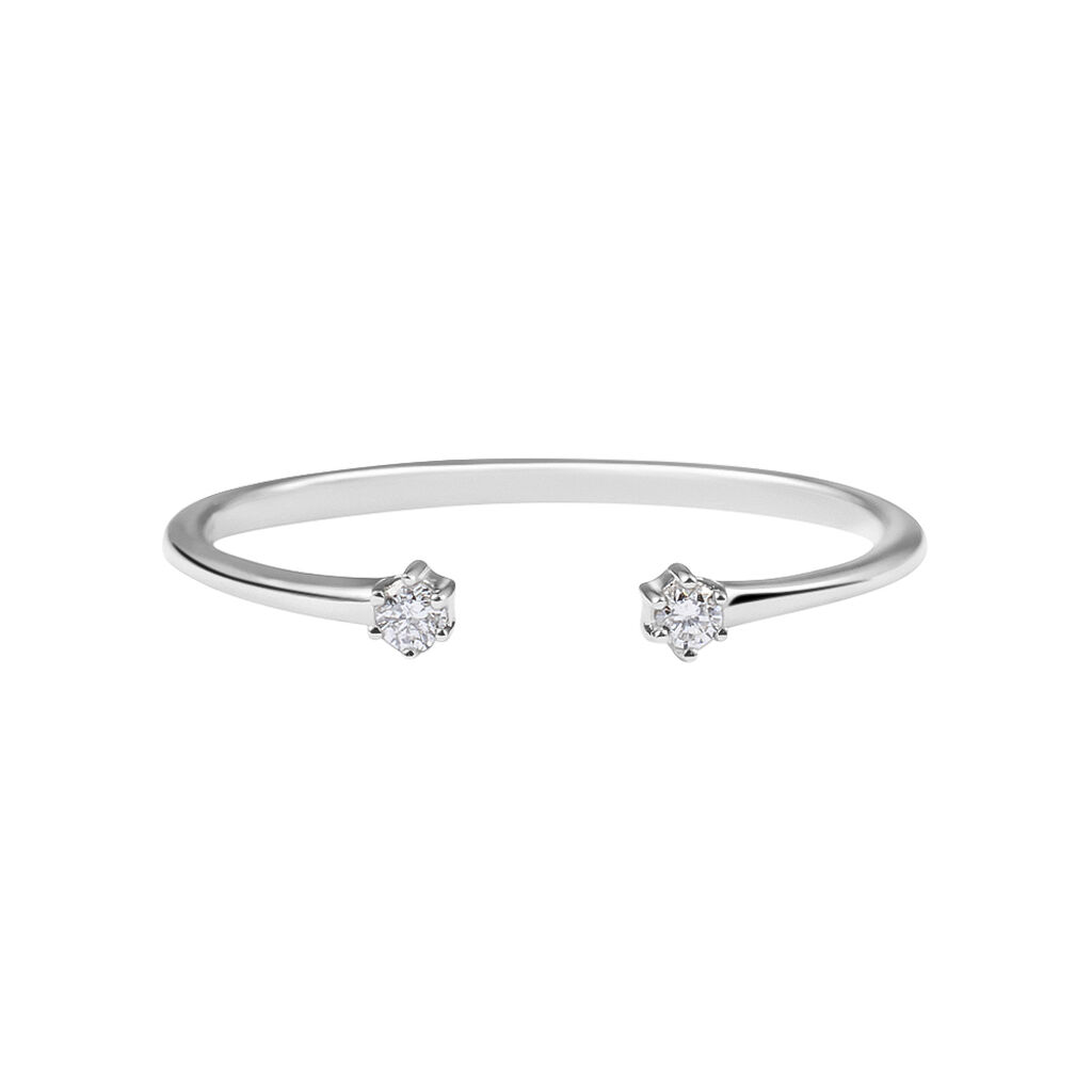 Anello Bilogy Sophia Oro Bianco Diamante - Anelli con Pietre Donna | Stroili