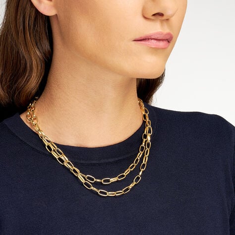 Collana Lady Code Acciaio Dorato - Collane Donna | Stroili