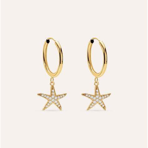 Orecchini A Cerchio Toujours Oro Giallo Cubic Zirconia - Orecchini a Cerchio Donna | Stroili