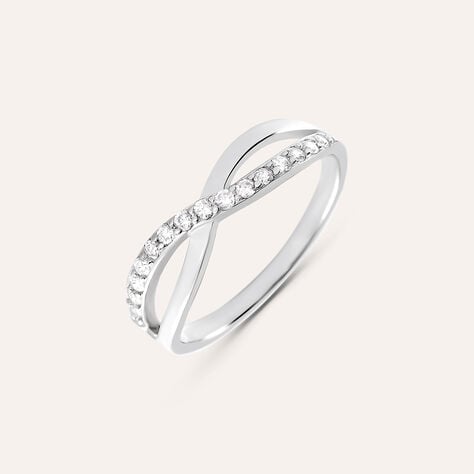 Anello Fantasia Silver Shine Argento Rodiato Cubic Zirconia - Anelli con Pietre Donna | Stroili