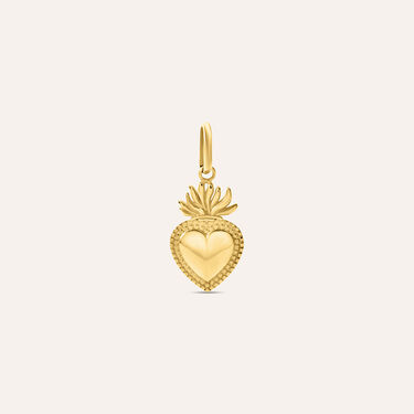 Pendente Sacro Cuore Po&egrave;me Oro Giallo