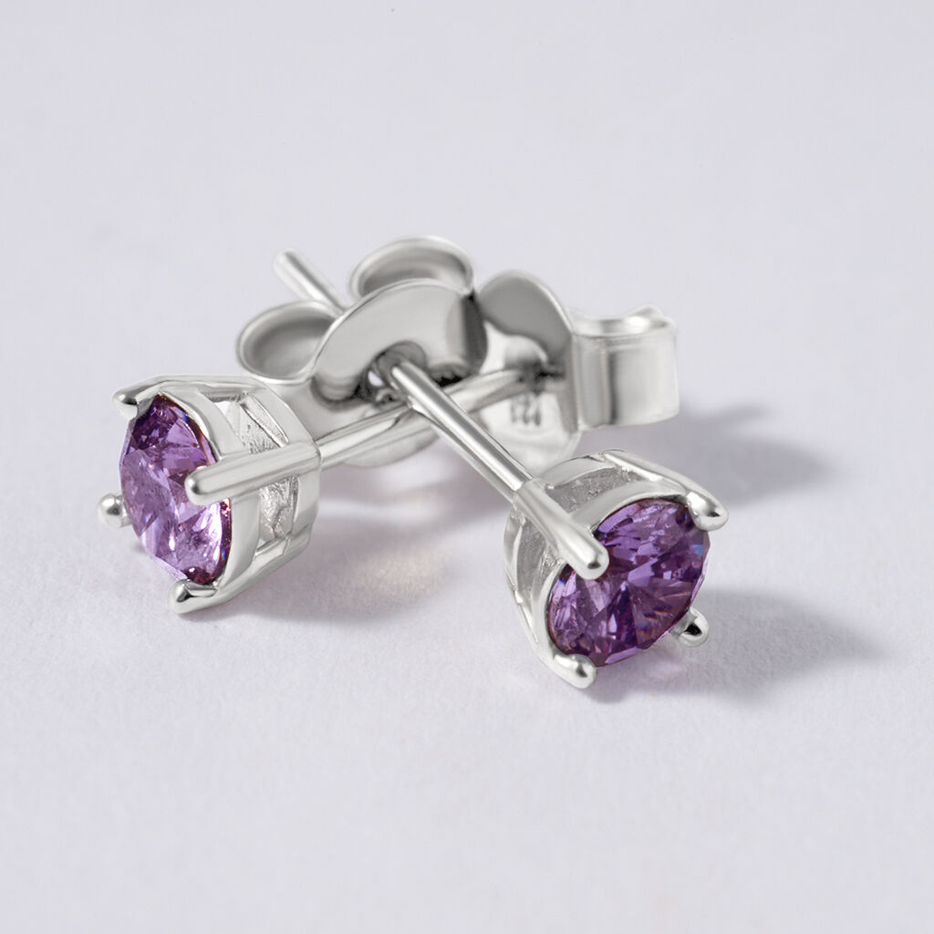 Orecchini Lobo Punto Luce Silver Rainbow Argento Rodiato Cubic Zirconia - Orecchini a Lobo Donna | Stroili