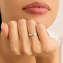 Fede Classica Diamantata 3 mm Oro Bianco