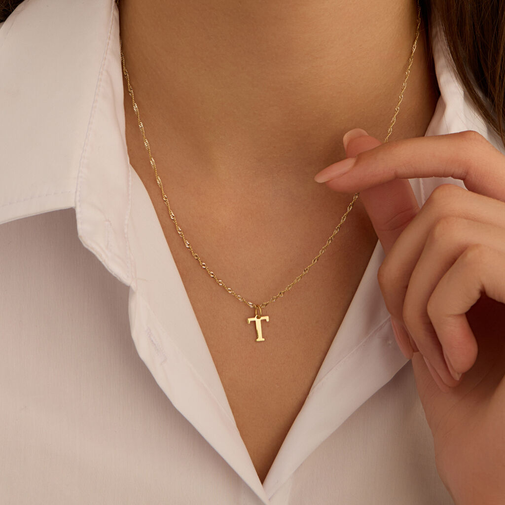 Pendente Poème Oro Giallo