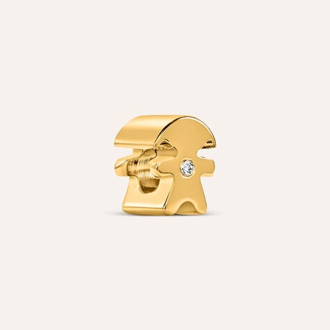 Bead Essential Code Acciaio Dorato Cristallo - Beads Unisex | Stroili