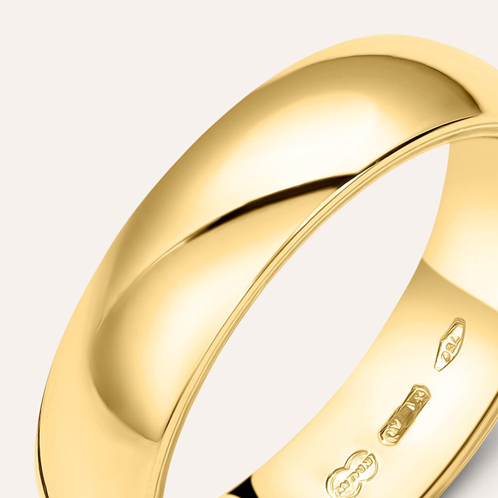 Fede Mantovana 5 mm Oro Giallo - Anelli con Incisione Unisex | Stroili
